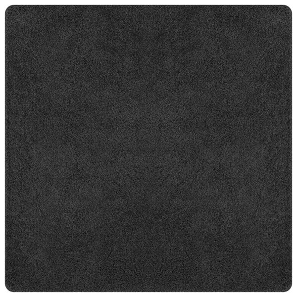 vidaXL Tapis Shaggy Anti-dérapant Gris foncé 200 x 200 cm PP