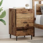 vidaXL Cabinet de chevet Bois ancien 40 x 40 x 66 cm Bois d'ingénierie