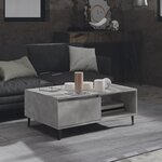 vidaXL Table basse Gris béton 90x60x35 cm Aggloméré