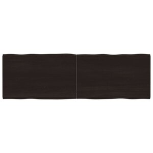 vidaXL Dessus de table bois massif traité bordure assortie
