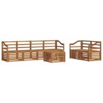 vidaXL Ensemble de canapés d'extérieur 7 pc Naturel