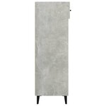 vidaXL Armoire à chaussures Gris béton 60x35x105 cm Bois d'ingénierie