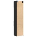 vidaXL Armoire de rangement mince noir 50x42 5x225cm bois d'ingénierie
