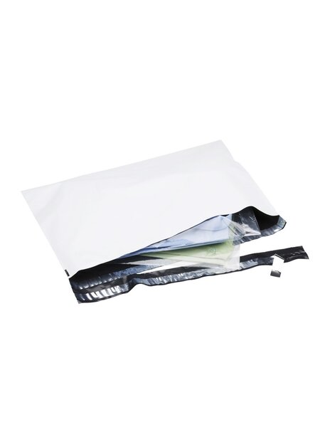 (lot  de 100) pochette plastique opaque "aller/retour" 620 x 680mm