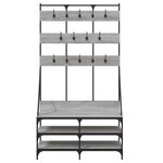 vidaXL Porte-vêtements et rangement des chaussures sonoma gris