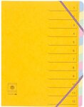 Trieur 12 onglets CL 7/10ème Dos extensible à élastiques Rubriques imprimées Coloris A... COUTAL
