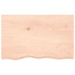 vidaXL Étagère murale 80x50x2 cm bois de chêne massif non traité