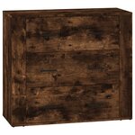 vidaXL Buffets 3 Pièces Chêne fumé Bois d'ingénierie