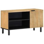 vidaXL Meuble TV marron 80x31 5x46 cm bois massif de manguier