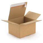 Caisse carton brune simple cannelure raja 10x10x10 cm (lot de 25)