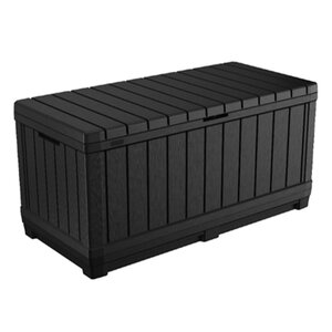 Keter Boîte de rangement de jardin Kentwood 350 L Anthracite