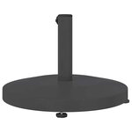 vidaXL Socles de parasol d'extérieur Gris foncé 48 x 48 x 32 cm