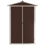 vidaXL Abri de jardin Marron 116x45x175 cm Acier galvanisé
