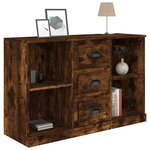 vidaXL Buffet chêne fumé 104 5x35 5x67 5 cm bois d'ingénierie