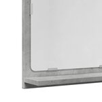 vidaXL Armoire à miroir de salle de bain gris béton bois d'ingénierie