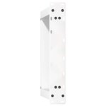 vidaXL Pieds de table basse en U  2 pièces  blanc  50 x (30-31) cm  acier