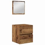 vidaXL Ensemble de mobilier de salle de bain avec tiroir 2 Pièces