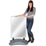Tectake Panneau publicitaire double face A1 avec base lestable