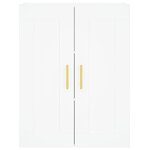 vidaXL Armoires murales 2 Pièces blanc bois d'ingénierie