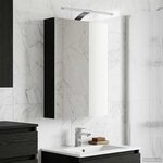 vidaXL Armoire Miroir de Salle de Bain Chêne noir 40 x 10 5 x 60 5 cm