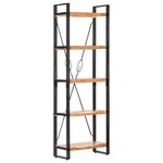 vidaXL Bibliothèque à 5 niveaux 60x30x180 cm Bois d'acacia solide