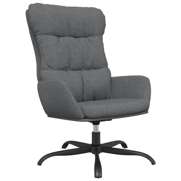 vidaXL Chaise de relaxation Gris clair Tissu