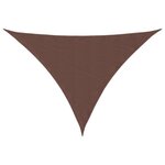 vidaXL Voile de parasol tissu oxford triangulaire 2 5x2 5x3 5 m marron