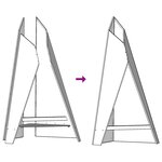 vidaXL Braise Noir 58 x 40 x 100 cm Acier laminé à froid