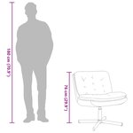 vidaXL Fauteuil relaxant pivotant Gris clair 63 x 75 x 76 cm Velours