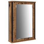 vidaXL Meuble lavabo salle de bain avec évier intégré en bois ancien en bois reconstitué