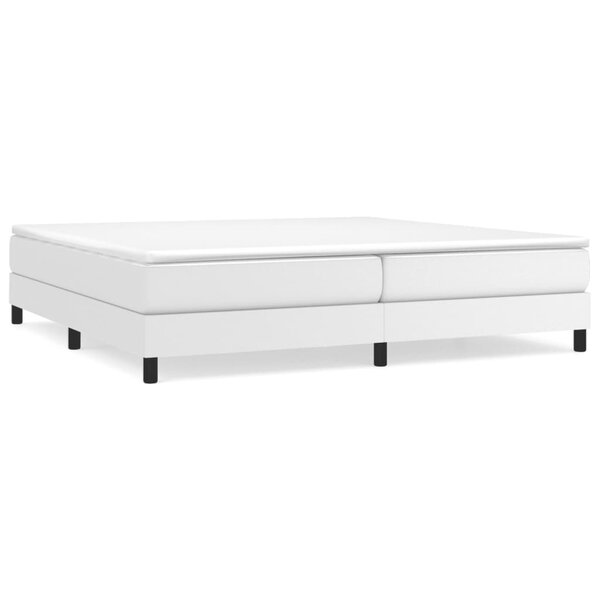 vidaXL Cadre de lit sans matelas blanc 200x200 cm similicuir