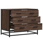 vidaXL Commode chêne marron 70x41x56 cm bois d'ingénierie