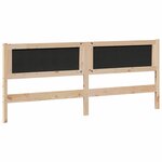 vidaXL Tête de lit Autre Marron 200 cm Bois massif en pin