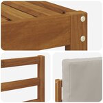 vidaXL Ensemble de canapés d'extérieur 8 pc Gris Naturel et Clair