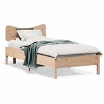 vidaXL Cadre de lit sans matelas 75x190 cm bois de pin massif