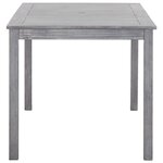 vidaXL Ensemble à manger d'extérieur 5 Pièces Gris Bois d'acacia solide