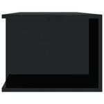 Vidaxl meuble tv avec lumières led noir brillant 135x39x30 cm