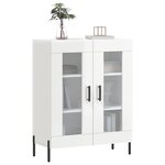 vidaXL Buffet Blanc brillant 69 5x34x90 cm Bois d'ingénierie