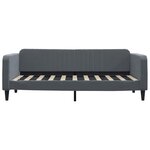vidaXL Lit de repos gris foncé 90x190 cm velours