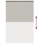 vidaXL Store enrouleur de douche avec cassette largeur du tissu 156 cm