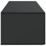 vidaXL Meuble TV mural Noir 98 x 41 x 30 cm Bois d'ingénierie