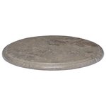 vidaXL Dessus de table Gris Ø40x2 5 cm Marbre