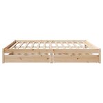 vidaXL Cadre de lit sans matelas 200x200 cm bois massif de pin