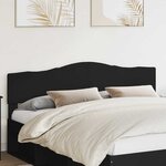vidaXL Tête de lit Chêne noir 200 cm Bois d'ingénierie
