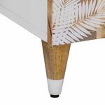 vidaXL Armoire lavabo de salle de bain bois massif de manguier