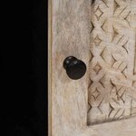 vidaXL Table basse Beige 100 x 54 x 40 cm Bois d'acacia massif