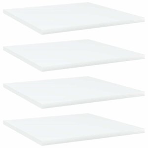 vidaXL Panneaux de bibliothèque 4 Pièces blanc bois d’ingénierie