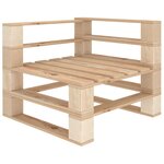 vidaXL Salon de jardin palette 5 Pièces bois