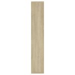 vidaXL Étagère murale Chêne sonoma 36x16x90 cm Bois d'ingénierie