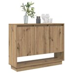 vidaXL Buffet Chêne artisanal 97 x 29 x 75 cm Bois d'ingénierie